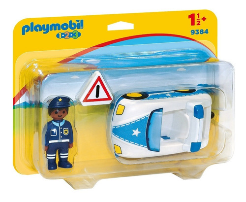 Playmobil 1.2.3 Coche De Policía Juguete 9384 En Stock!!