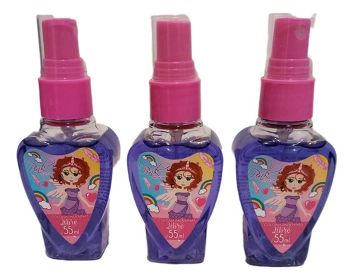 3 Colonias Para Niñas Pink By Chic Girls 55 Ml Cu