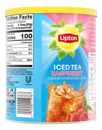 Lipton Frambuesa Polvo Saborizante 670g Imp