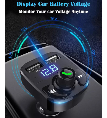 Applicable To Transmisor Radio Fm Bluetooth Mp3 Usb Tf Wam