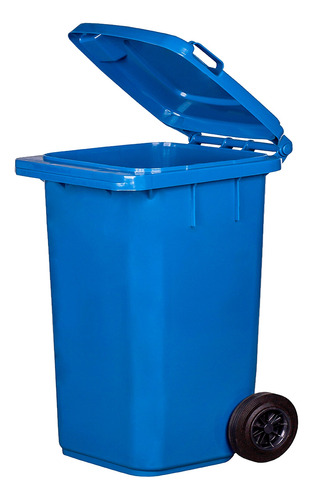 Basurero Contenedor De Basura 240 Litros Azul