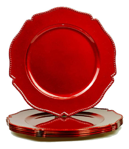 Umisriro Hot Red Placas De Carga Festoneadas Con Borde De Cu