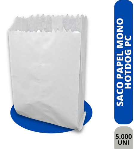 Saco Papel Mono Hotdog Vendas Pc Quantidade: 5.000 Unidades