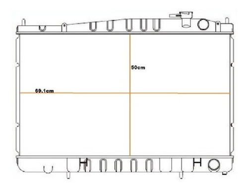 Radiador De Agua Nissan Pathfinder 3.3 1996/2001 Cryomax