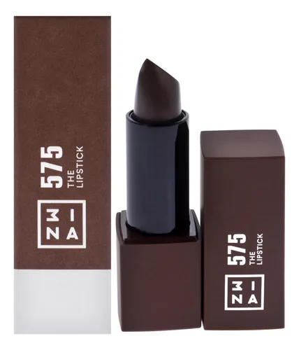 Lápiz Labial 3ina 575 Classic, Marrón Oscuro, Acabado Mate Y