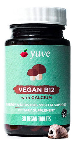 Yuve Vegan B12 Con Calcio Para Una Absorcin Mxima  Energa Ac