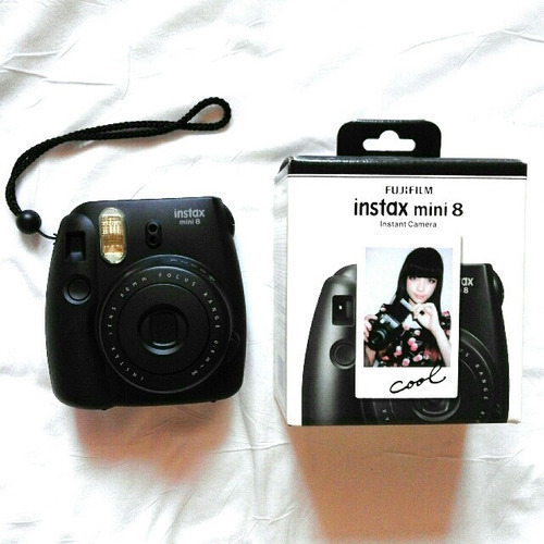 Camara Fujifilm Instax Mini 8 Negra + Album Nueva Fac