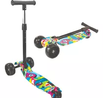 Comprar Patinete Infantil Dobravel 3 Rodas Base Scooter Até 70 Kg Cor Azul