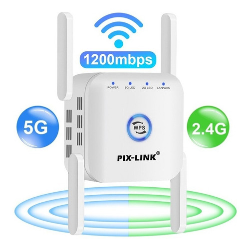 Repetidor Wifi Pix-link Ac24 Router Dual Band Repetidor Wifi