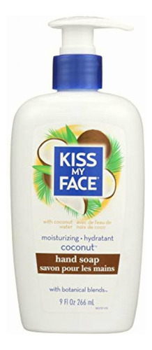 Kiss My Face Moisture Liquid Hand Soap, Coconut 9 Oz Pump