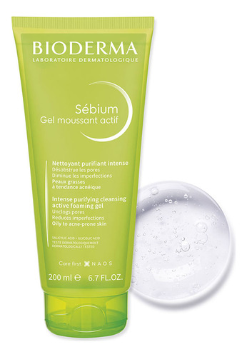 Sébium Gel Mousaant Actif - Bioderma 200 Ml