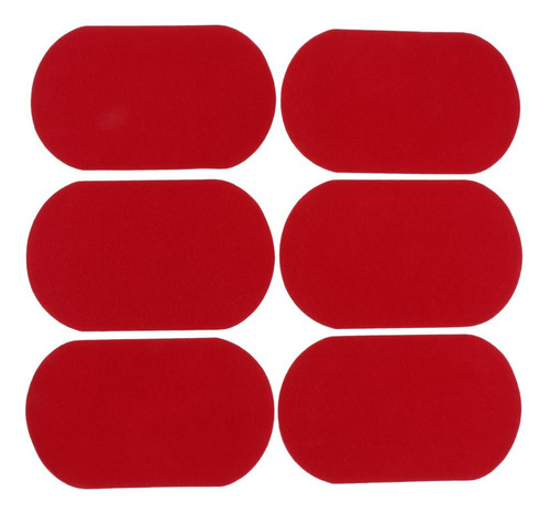 6x Cosido Reparación De Codo / Chaqueta / Para Rojo