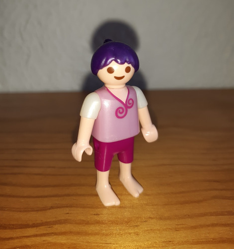 Muñeca Playmobil Niña Con Cabello Morado (Usado)