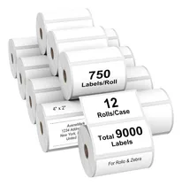 Comprar Etiquetas Térmicas Directas Avenemark De 12 Rollos, 4 X 2, P