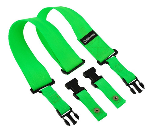 Correa Correia Dimarzio Cliplock Gtr DD2200gn de nailon verde