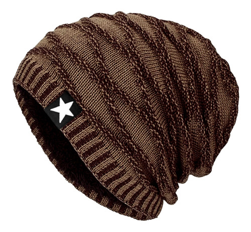 Gorro Invierno Tejidos Relieve Forro Polar