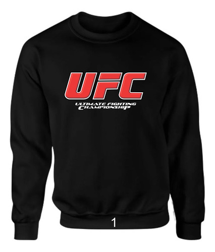 Sudadera Lisa Caballero Ufc Logo Talla Xxl