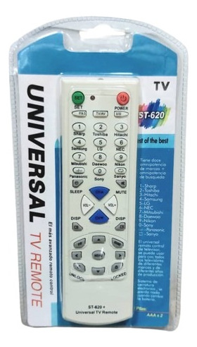 Control Remoto Universal St-620 12 Marcas