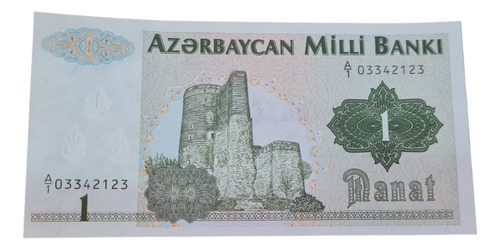 Billetes Mundiales : Azerbaijan  1 Manat Año 1993 