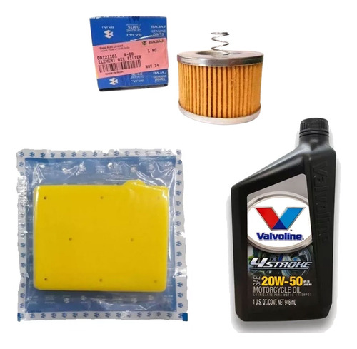 Kit Service Valvoline Filtros Rouser 135 Original Bajaj Tala