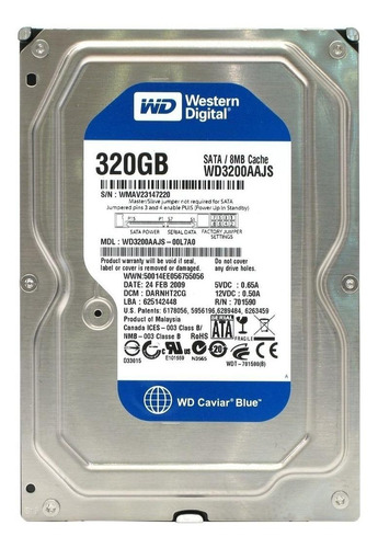 Disco rígido interno Western Digital WD Caviar Blue WD3200AAJS 320GB azul