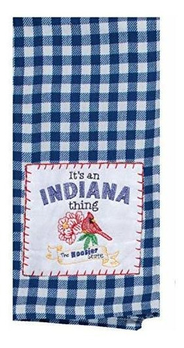 Kay Dee Designs Indiana - Toalla De Té Bordada De Recuerdo, 