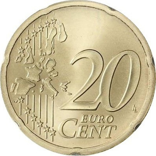  España Moneda Miguel De Cervantes 20 Centavos De Euro 2001