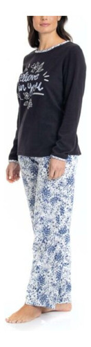 Pijama Mujer Lady Genny J-829 Micropolar Estampado