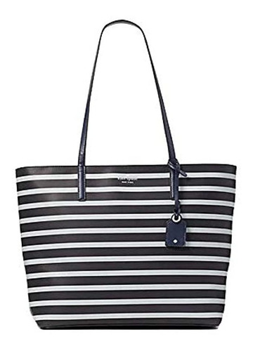 Bolso De Cuero Color Blanco-negro. Marca Kate Spade Ny