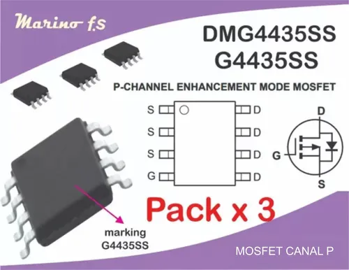 10 Pezzi MOSFET G4435SS Canale P SOP-8 - Transistor Miglioramento - Foto 3