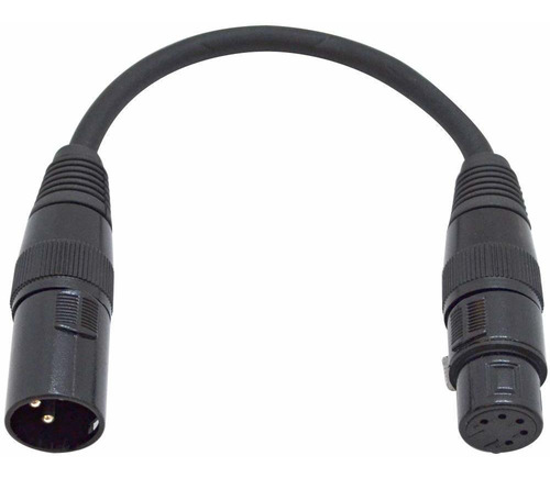 17-6 3 Pin Xlr 5 Dama Dmx Cable Adaptador Para Equipo Pa