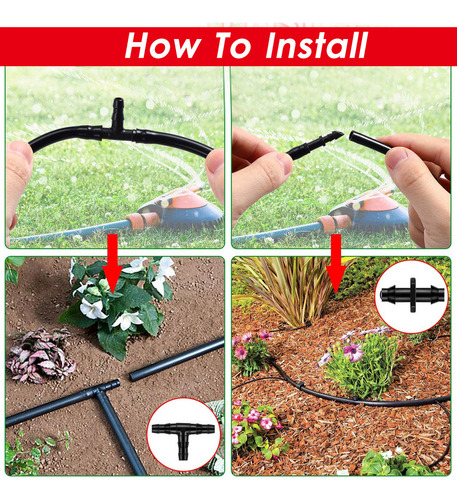 Kit Conector Riego 250 Piezas 1/4 Manguera Jardin