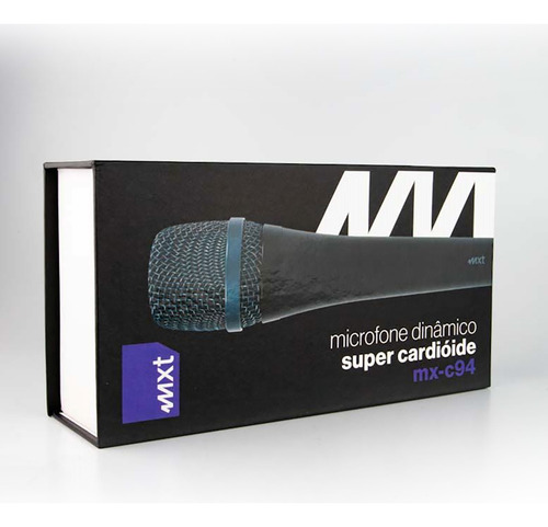 Microfone Dinâmico Super Cardioide Mxt Mx-c94 Cor Preto