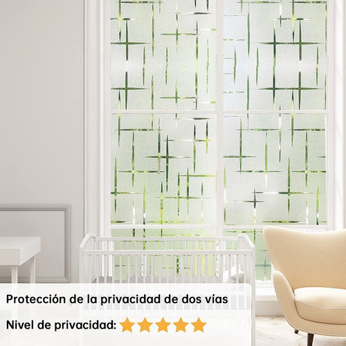 Película de privacidad para ventana, película de vidrio esmerilado para ventana, bloqueo solar, adhesivo de vidrio no adhesivo, adhesivo decorativo para puerta, cubierta de tinte autoestática