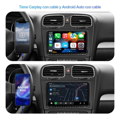 Estéreo Ram2g Carplay Para Vw Polo Vento Bora Golf Jetta Mk6
