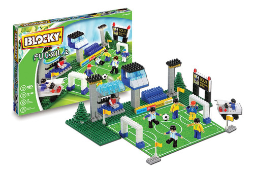 Bloques Para Armar Blocky Futbol 01-0622 165 Piezas En Caja