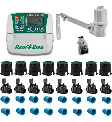Kit Automação Irrigação - 1 Controlador + 8 Valvulas + Wifi