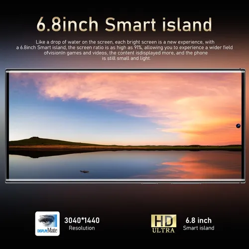 Smartphone Android Barato C23 Ultra 6.8 Pulgadas 6 Gb + 256