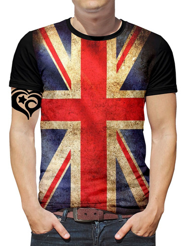 Camiseta Bandeira Inglaterra Masculina Reino Unido Blusa
