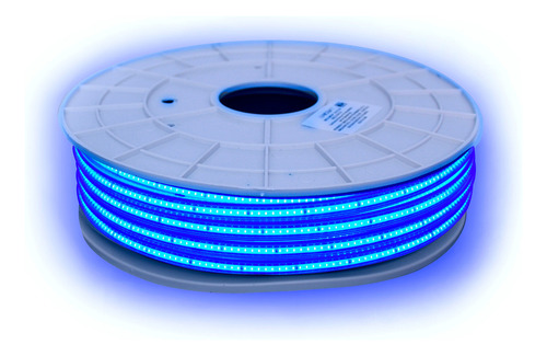 Manguera Led Cob 50 Metros Alta Potencia 110v Luz Azul