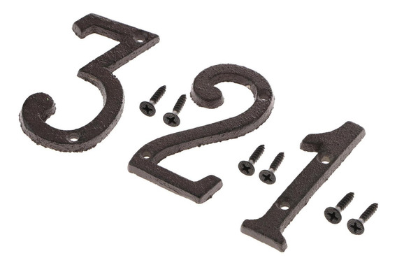 Diseño de A a Z KESOTO Hierro Negro Etiqueta de Placa de Puerta A Talla de 5 x 7.5 x 0.5 cm 