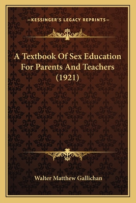 Libro A Textbook Of Sex Education For Parents And Teacher...