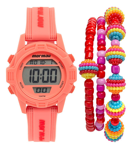 Kit Mormaii Feminino Nxt Rosa - Mo13800a/k8t Fundo Preto
