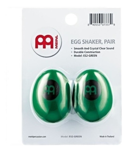 Meinl Es2grn Efecto Shaker Huevo Percusion Par Verde Msi