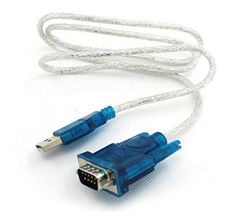 Pwow Usb A Rs-232 Db9 Adaptador Azul (ch340 Chipset).