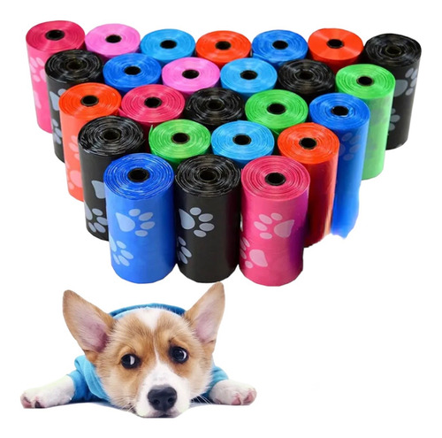 24 Rollos 480 Bolsas Perro Popo Excremento Mascota