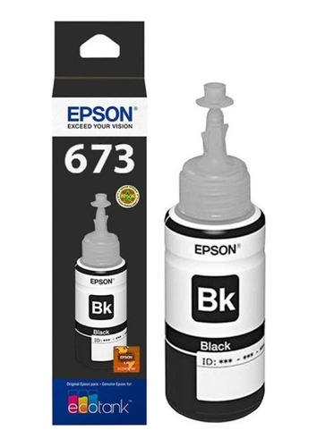 Tinta Epson T673120 Negra Original L800 L1800