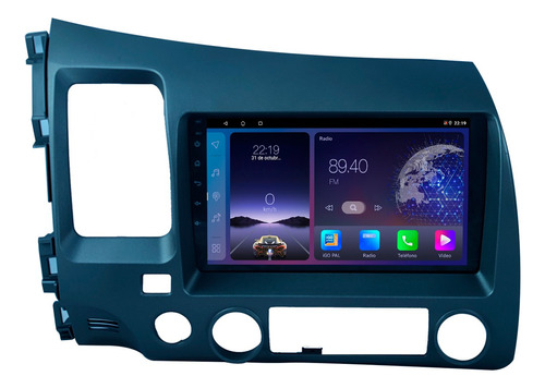 Stereo Android Pantalla 9¨ Honda Civic 2007-2011 Carplay