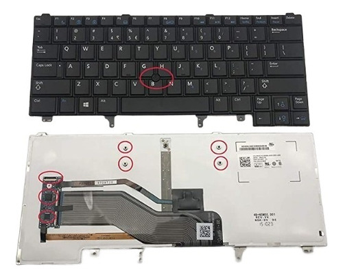 Teclado For Dell E6320 E6420 E6330 E6430 E6440 E5420 E5430