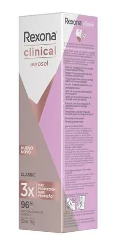 Desodorante Aerossol Rexona Clinical Classic 150ml - REXONA